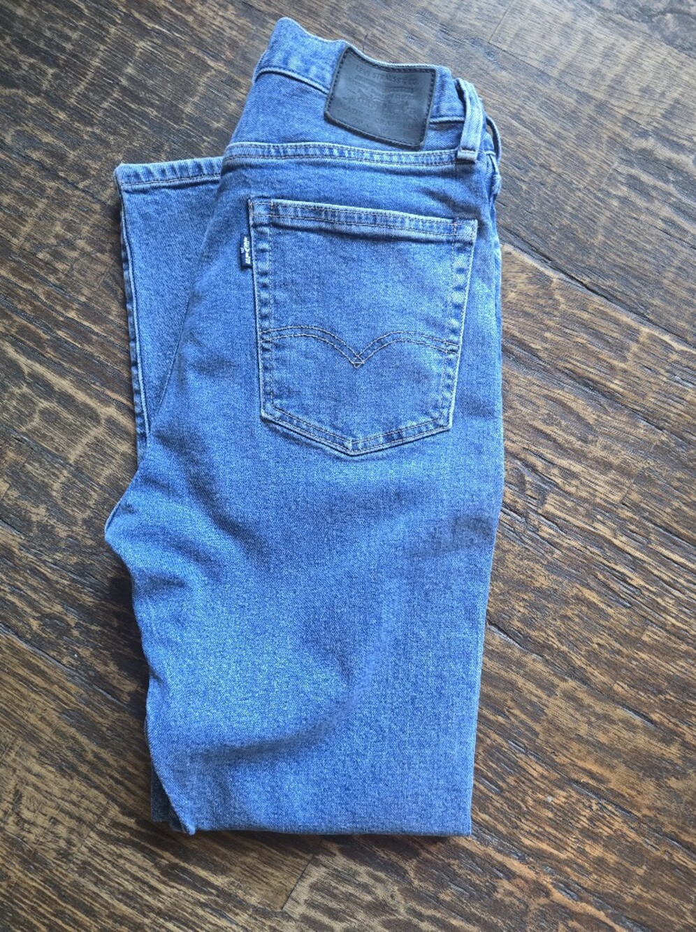 Levi's Womens Selvedge Medium Blue Made And Crafted 501s W27 28 Inseam